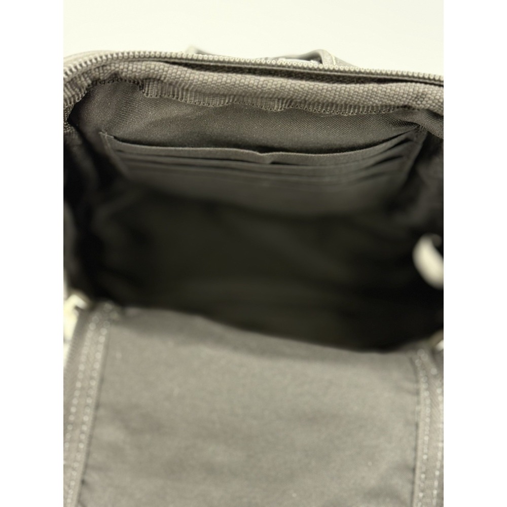 David King Boston Leather Back Pack Shoulder Bag Black Style 3363 Pockets NWT - Picture 9 of 14